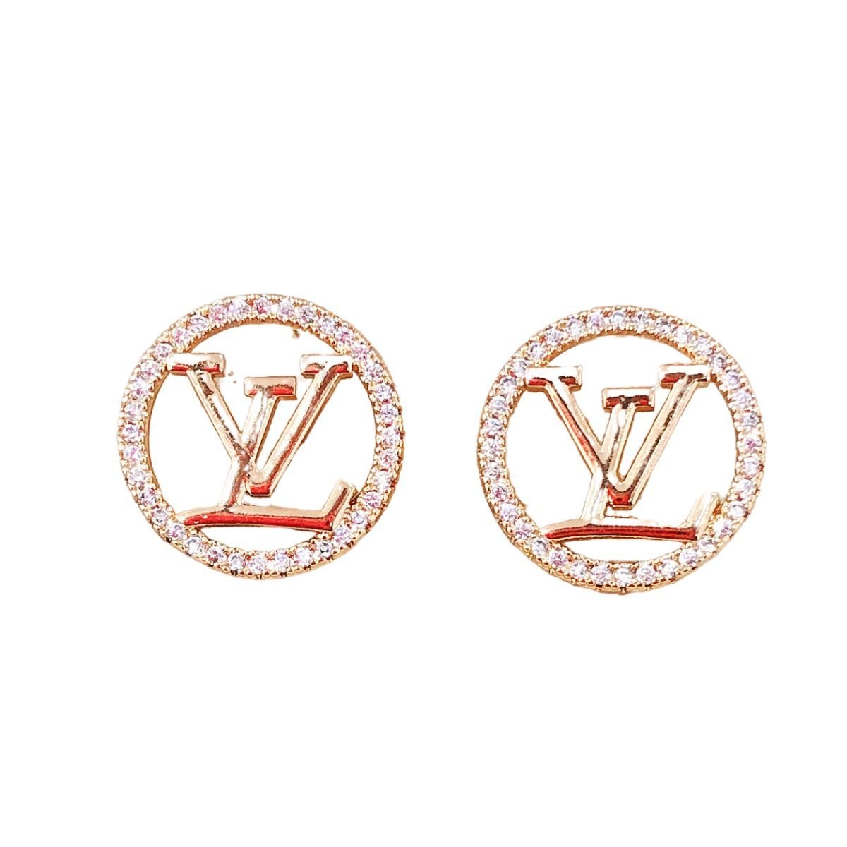 BRINCO DOURADO REDONDO LOUIZ VITTON CRAVEJADO