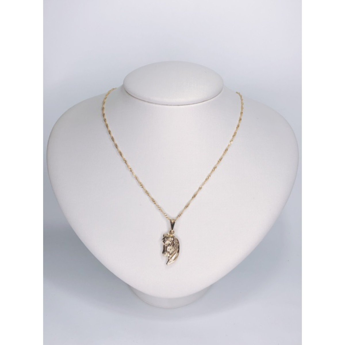 BIJU COLAR DOURADO CAVALO 3D